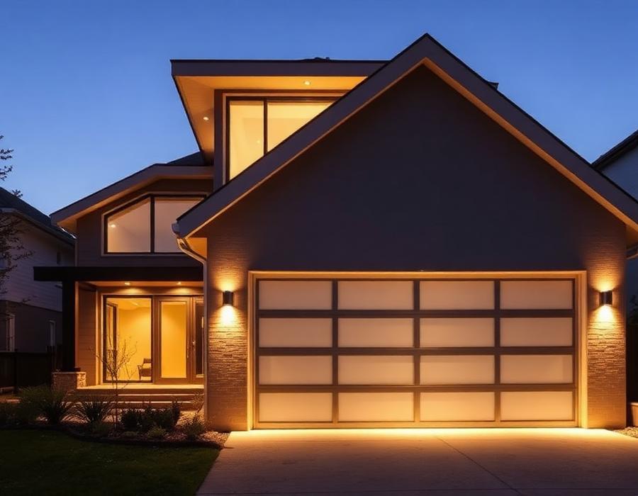 Carriage-style garage door look