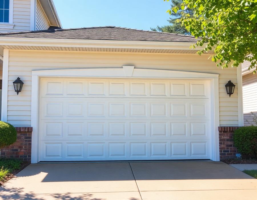 Insulated garage door design