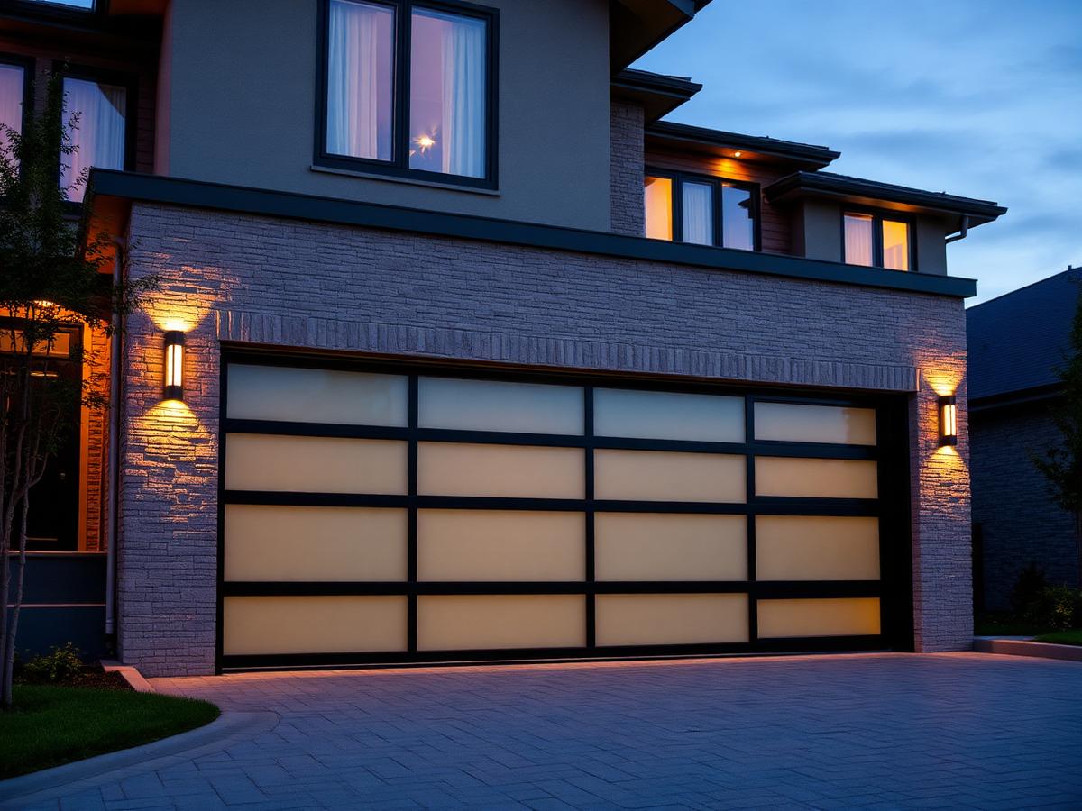 Modern garage door